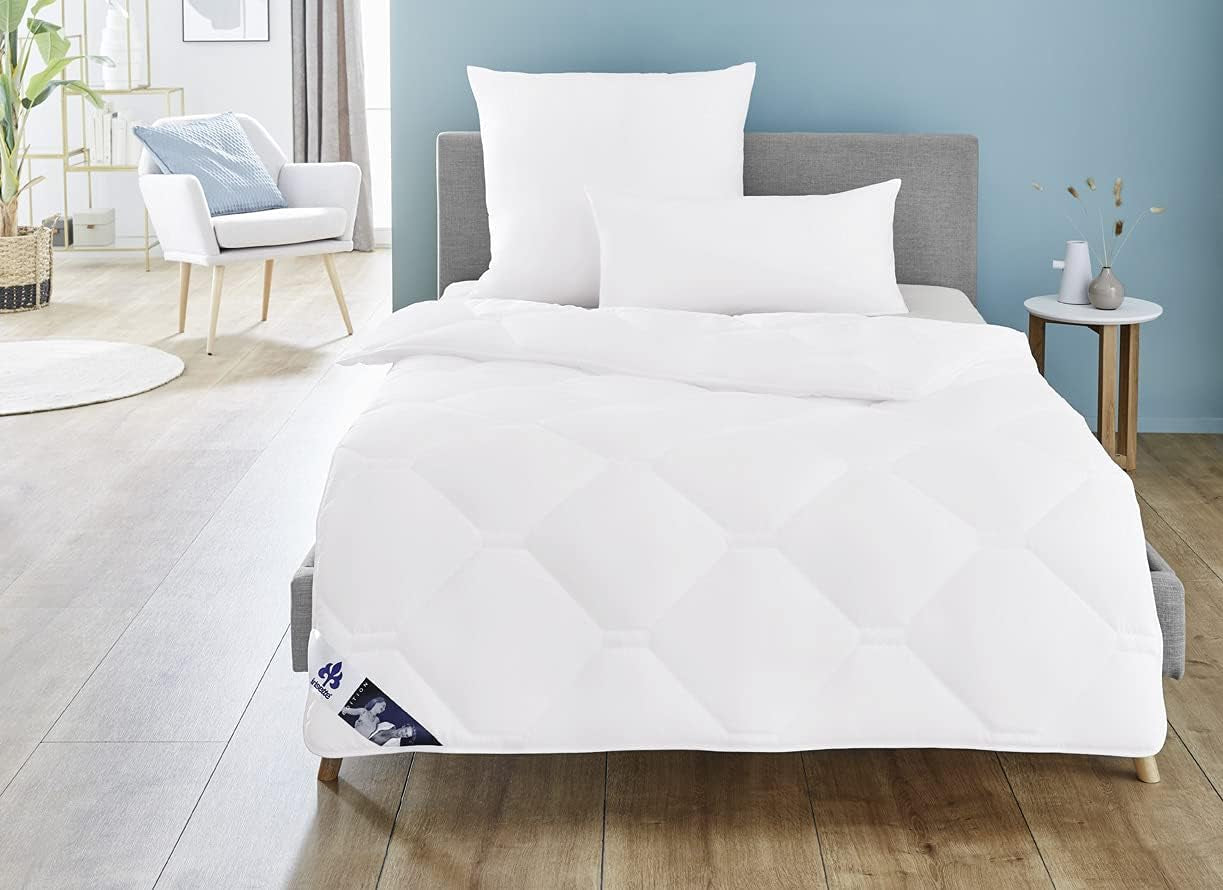 Irisette Edition Letnia kołdra - Made in Germany - Lekka letnia kołdra z miękkim pokrowcem z mikrofibry, 155 X 220 cm, z certyfikatem Ã-ko-Tex Kołdry i kołdry Naty Shop