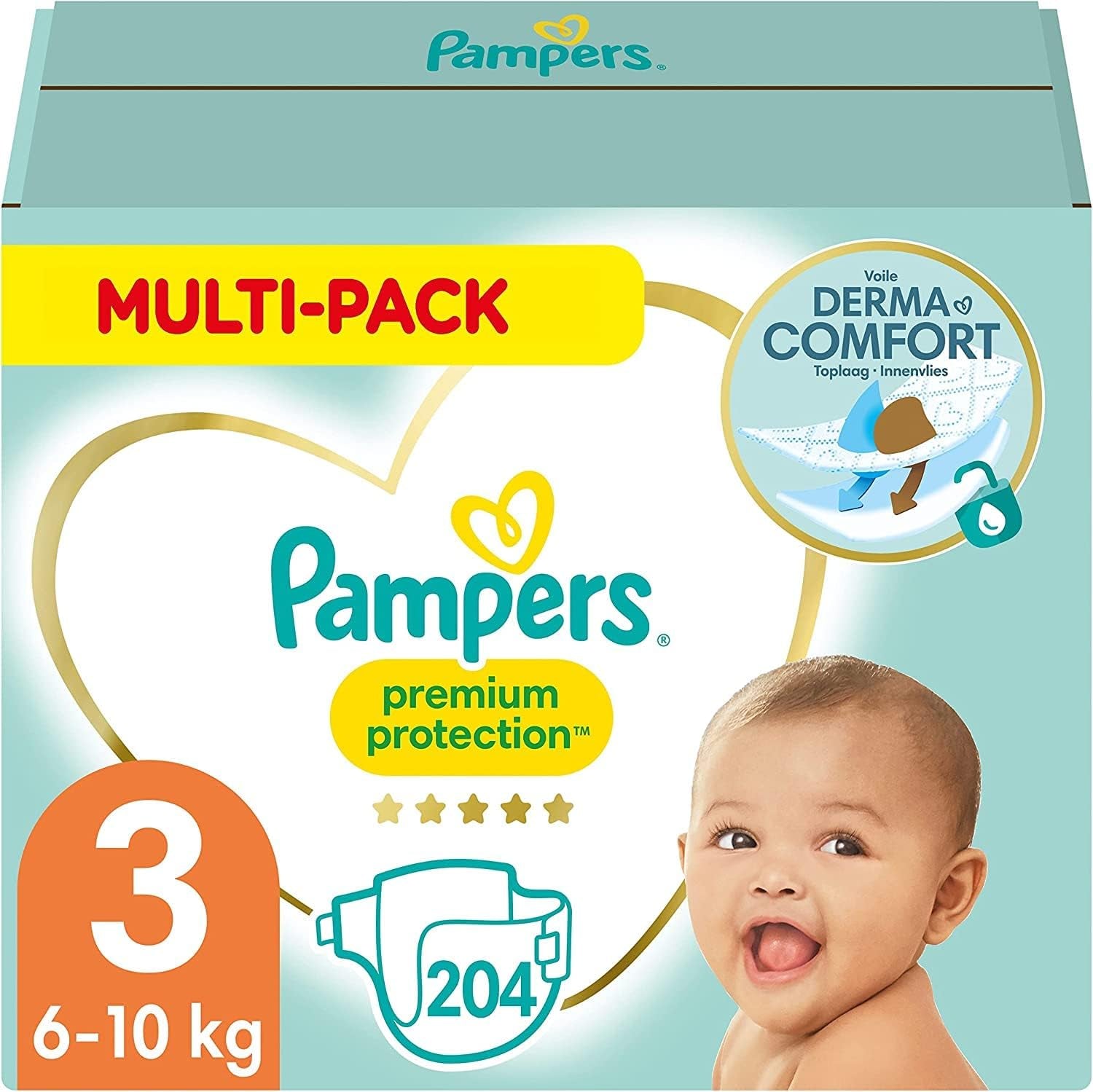 Pampers Premium Protection Rozmiar 5, 152 pieluszki, 11kg-16kg, nasza nr 1 ochrona przed skórą i zaciekami