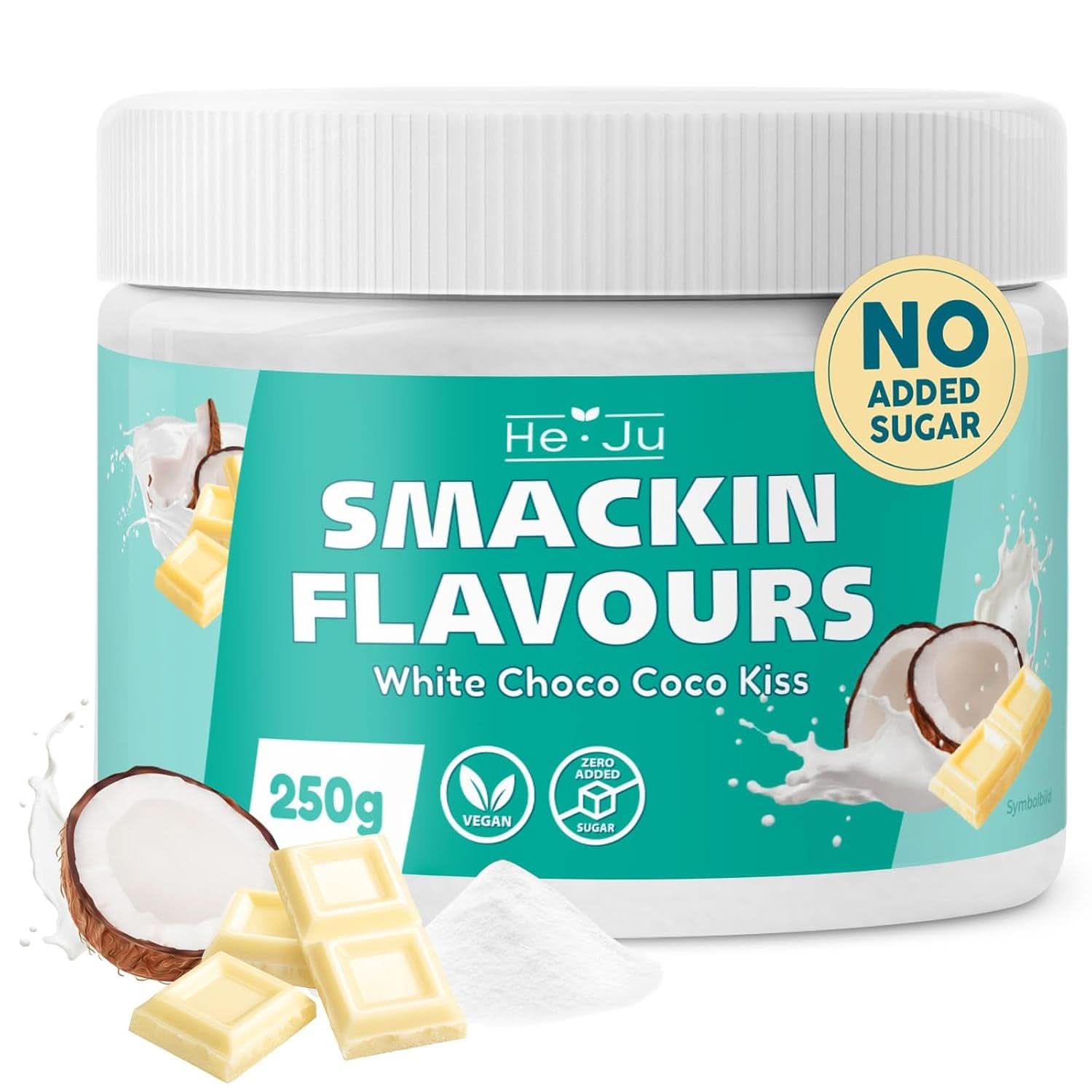 He-Ju, Proszek o smaku białej czekolady i kokosa, 250 gram Aromas Naty Shop