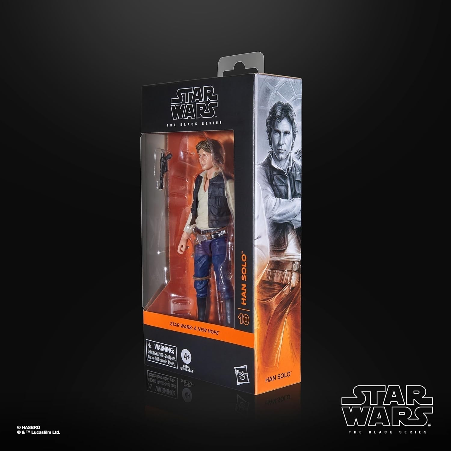 Gwiezdne Wojny Czarna Seria Han Solo, Gwiezdne Wojny: Nadzieja Premium Kolekcjonerska figurka (15 cm) Figurki Naty Shop