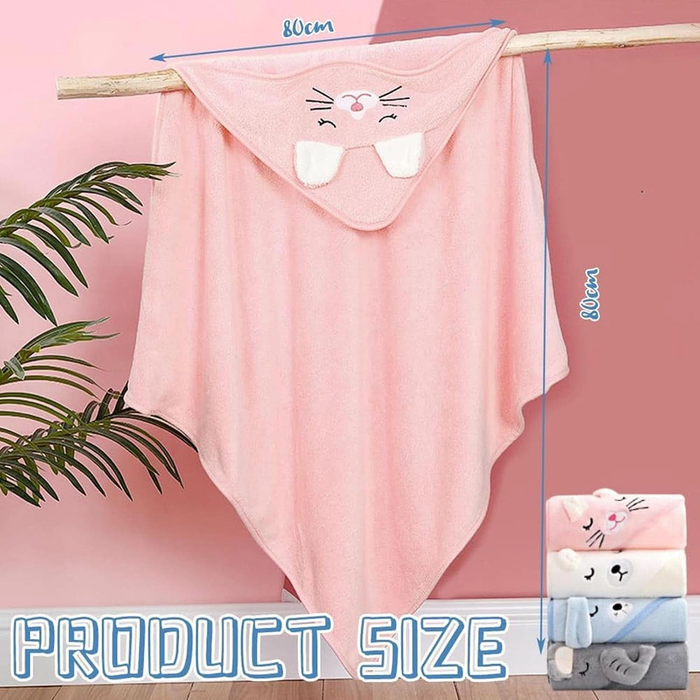 Pachet de 3 prosoape pentru bebelusi cu gluga 80 x 80 cm Mama si Copilul Naty Shop