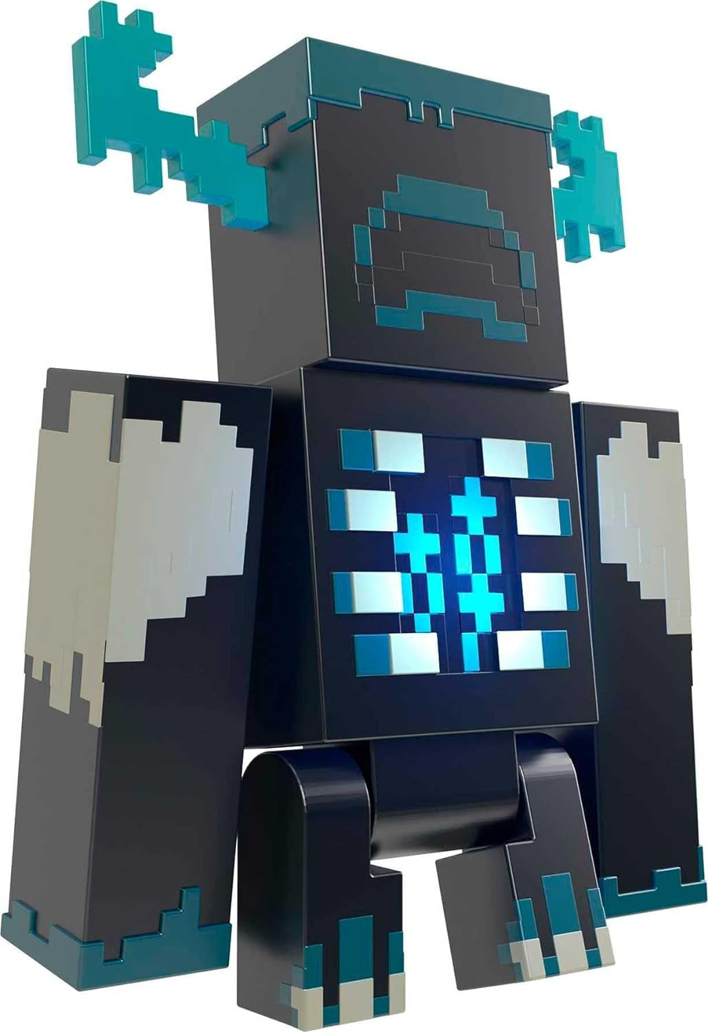 MINECRAFT Warden Figure - figurină de acțiune cu lumini, zgomote și mod de atac, pentru jucătorii și fanii jocurilor video aventuroși de la 6 ani, HHK89, negru - Guardiano Action figures Naty Shop Mai cald