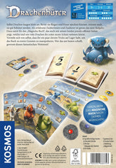 Kosmos 683757 Duża gra karciana Dragon Keeper dla całej rodziny 8+ 123 pięknych wielkoformatowych kart smoków autorstwa Michaela Menzela gra planszowa na prezent