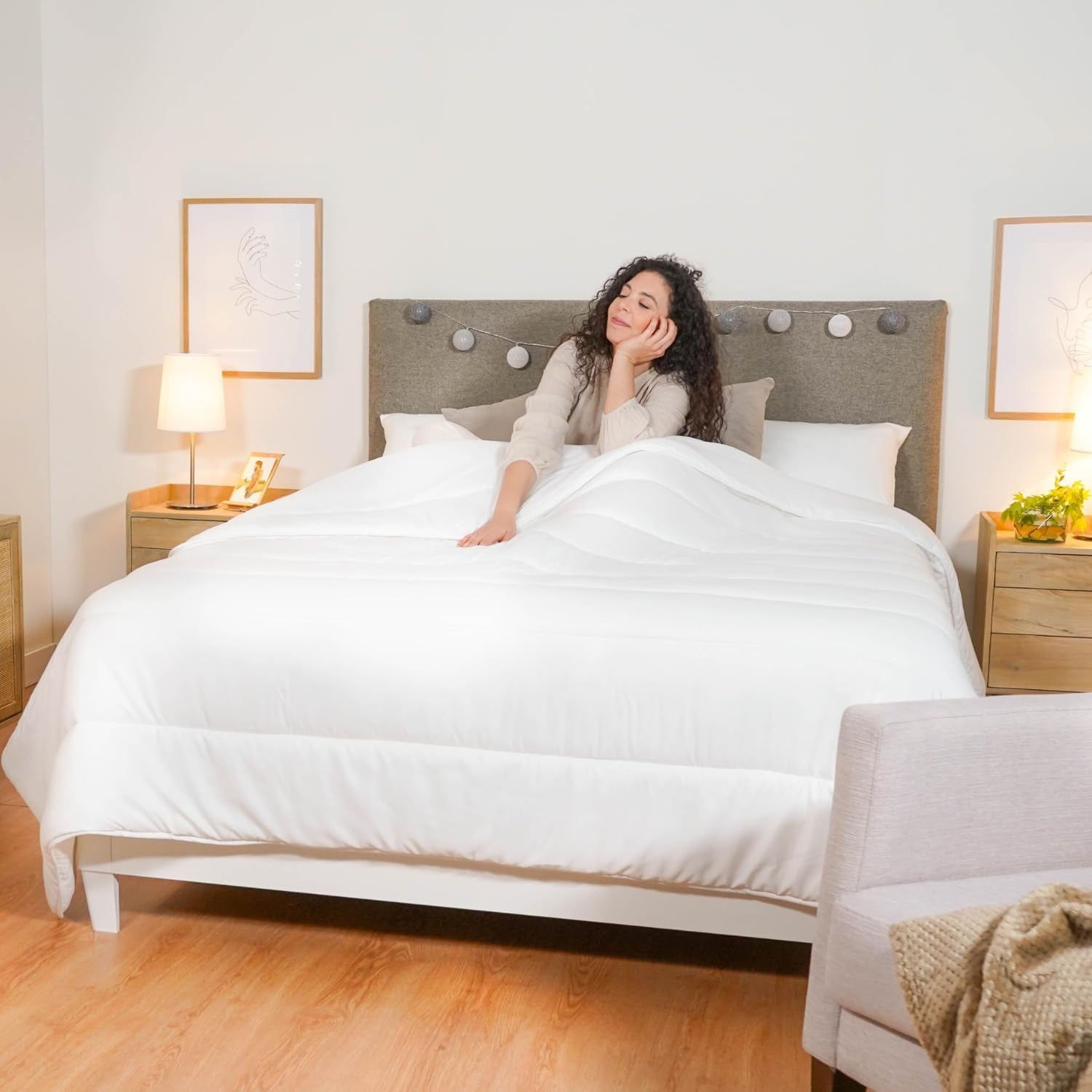 Pikolin Home - Cearșaf personalizabil din bumbac 100%, respirabil, durabil și rezistent Plapumi si pilote Naty Shop