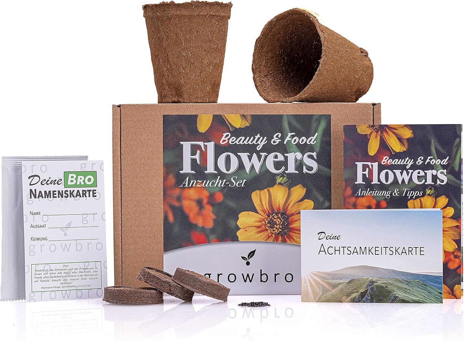Bonsai Anzuchtset Von Growbro - ZÜCHTE DEINEN EIGENEN BONSAI BRO, Bonsai Starter Kit Inkl. Samen, Sprühflasche, Uvm.