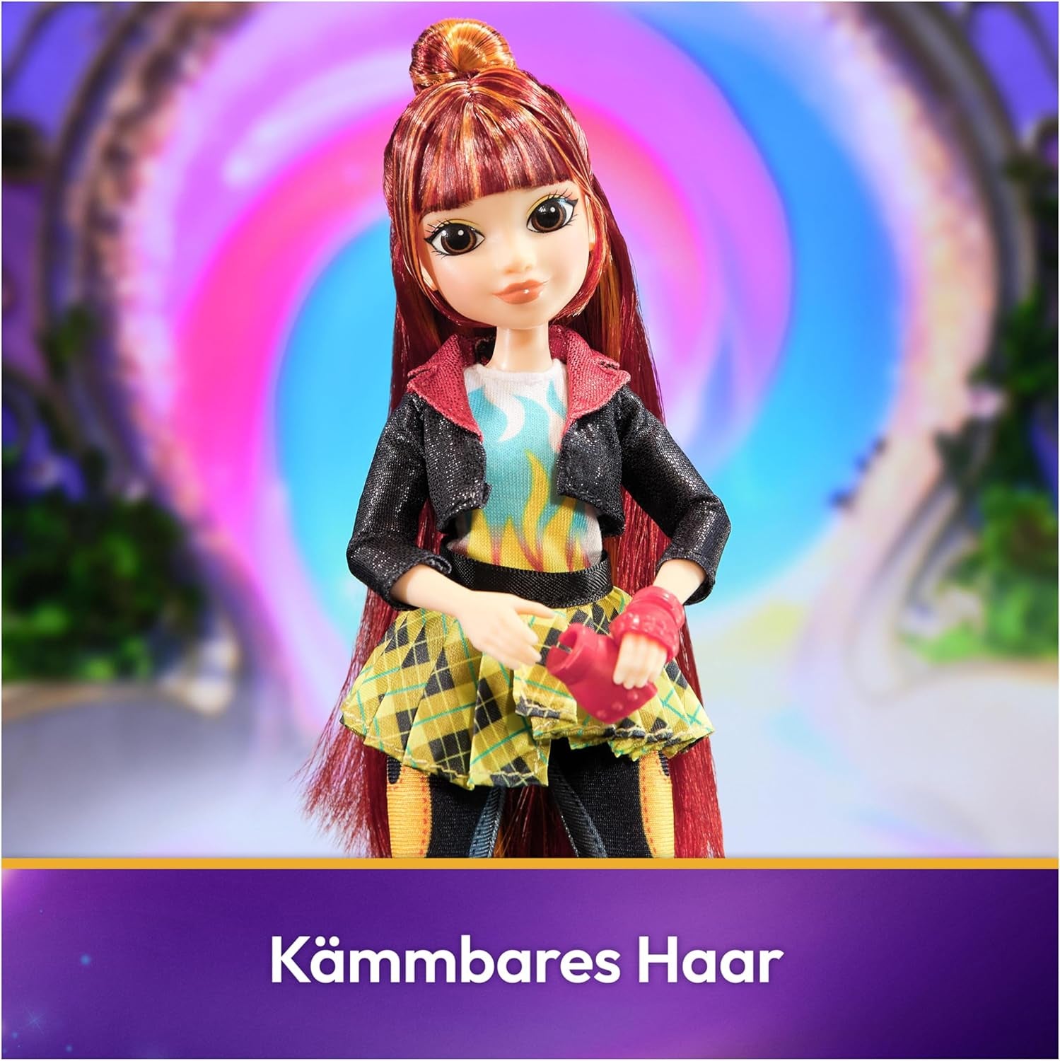 Păpușa Valentina de la Unicorn Academy - păpușa originală din popularul serial Netflix, cu o înălțime de 24 cm și 5 accesorii pentru jocuri de rol imaginative, pentru copii cu vârsta de 4 ani și peste