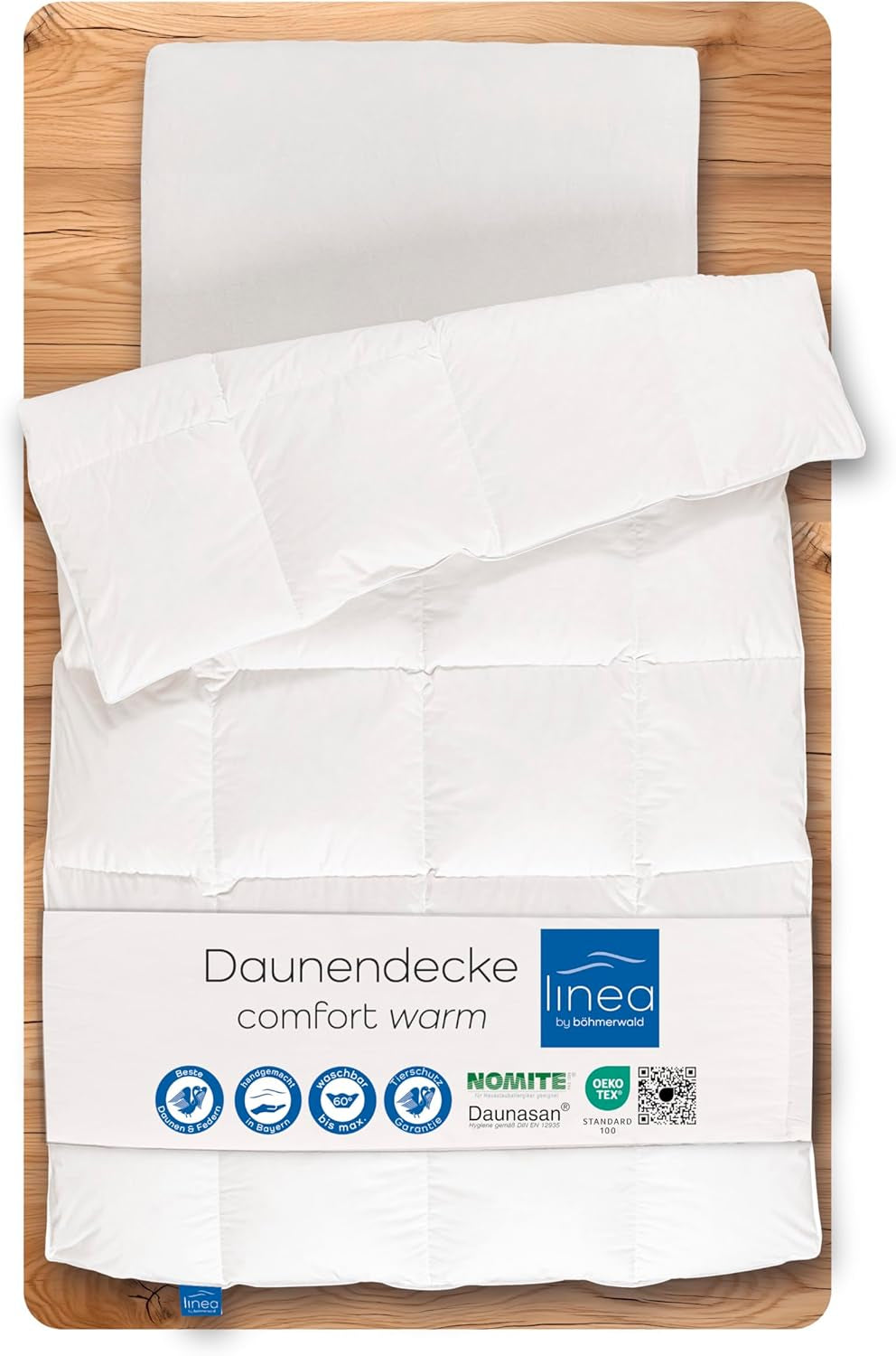 Kołdra Comfort, (90 puchu / 10 piór), biała, 135 X 200 Cm Kołdry i kołdry Naty Shop 200 X 200 Cm