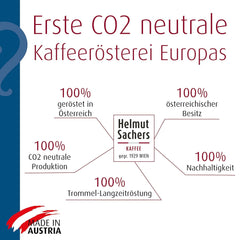 Helmut Sachers Kaffee - mieszanka wiedeńska, moc 3/5, 100% arabiki, całe ziarna kawy, 6 x 500 g Naty Shop