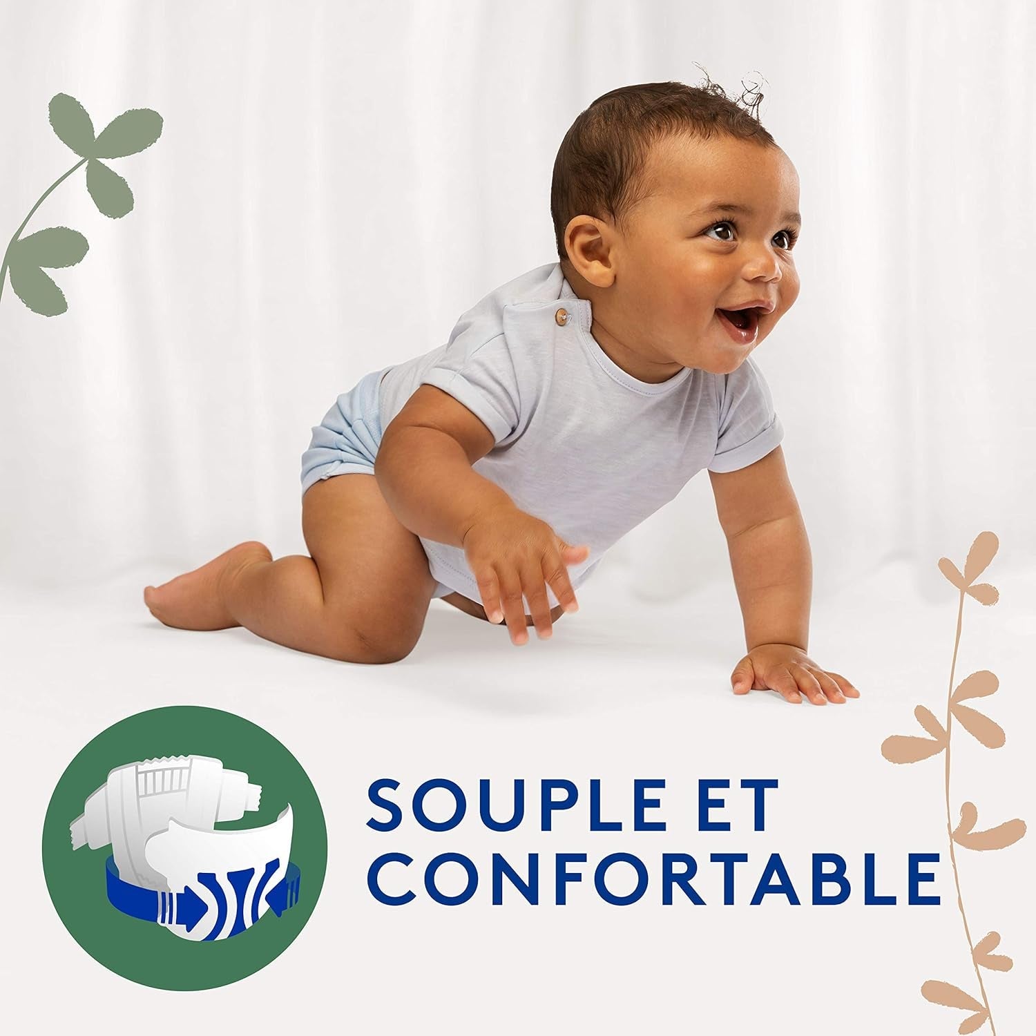 Douceur Naturelle – Scutece mărimea 3 (5-9 kg) Pachet 1 lună – 172 scutece