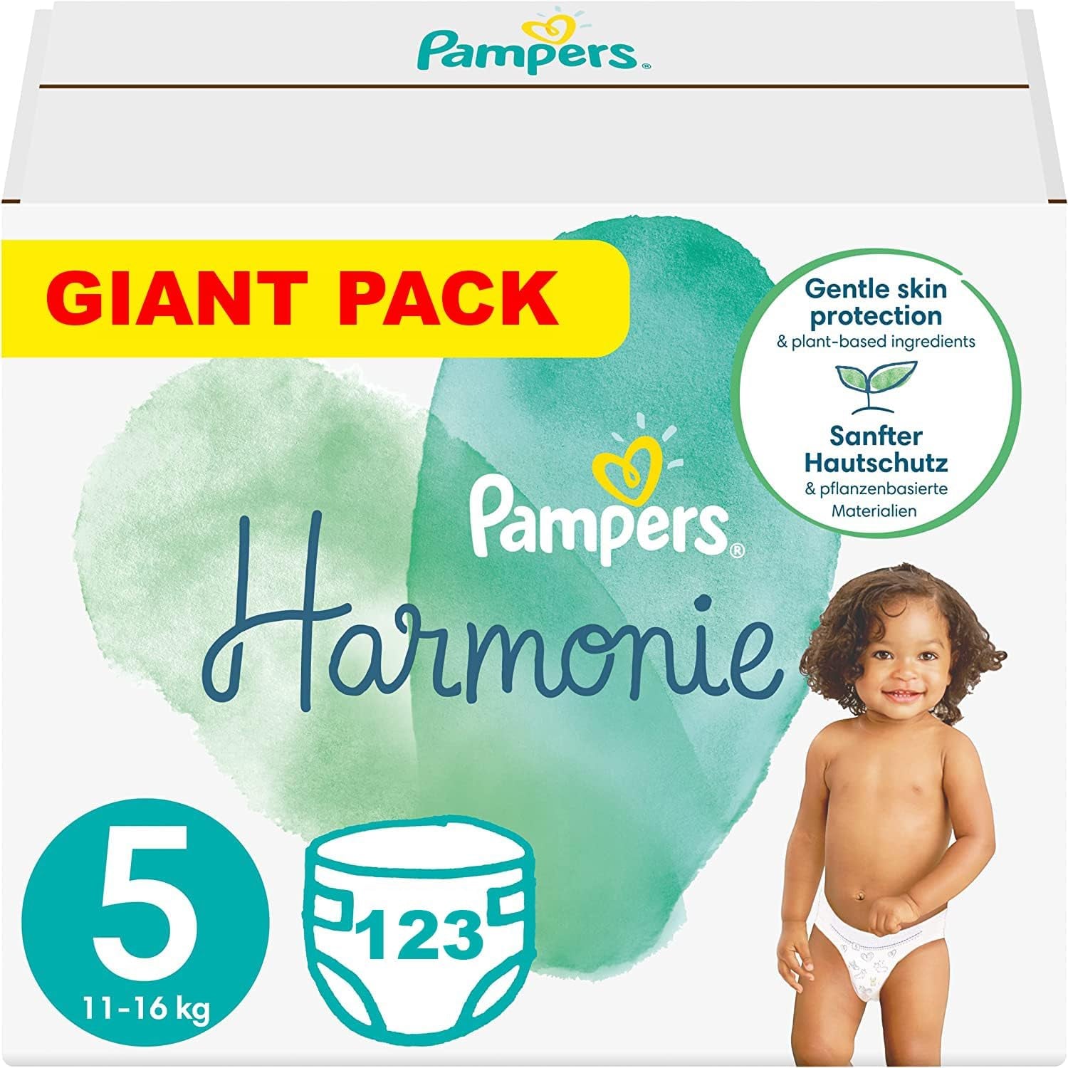 Pieluszki PAMPERS Harmony rozmiar 5, 123 sztuki (11-16 kg)