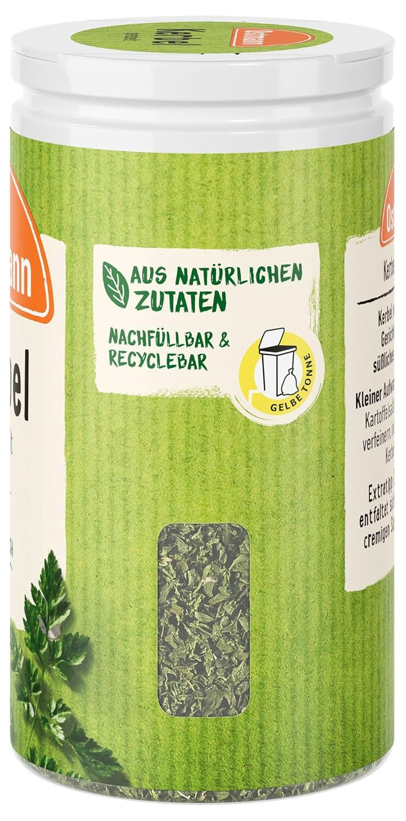 Ostmann Gewürze - Kerbel gerebelt | Kräuternote für Lammgerichten und deftige Eintöpfe | 8 g w Der Streudose