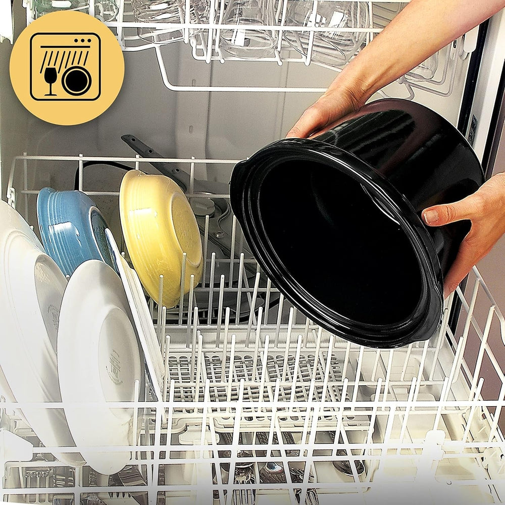 Wolnowar Crockpot,| 3,5 litra (3-4 osoby), pojemnik do smażenia mięsa i warzyw, Wolnowar ze stali nierdzewnej Naty Shop