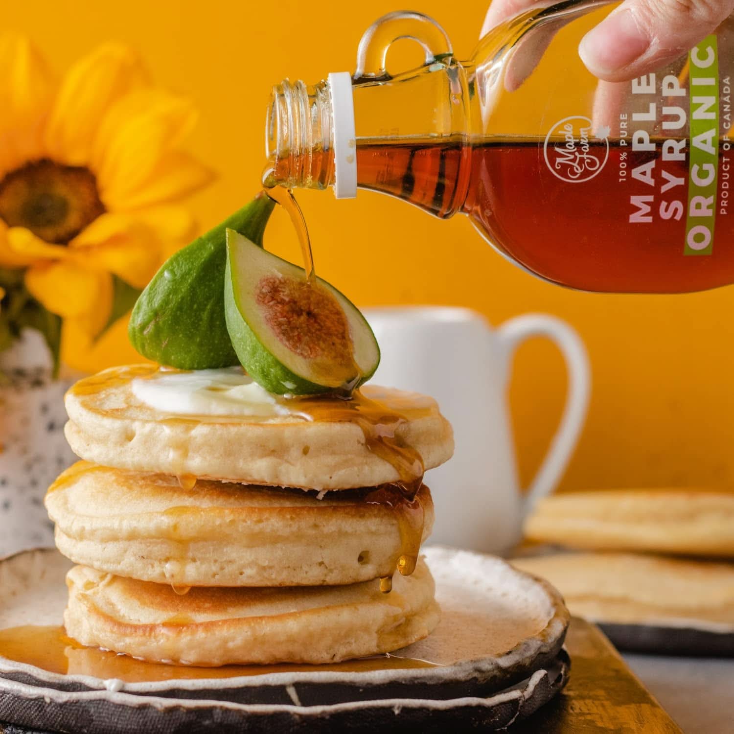 Maplefarm - Czysty kanadyjski organiczny ciemny syrop klonowy, klasa A, ciemny, mocny smak - 250ml Słodziki Naty Shop