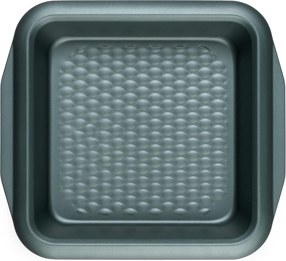 Progress BW09819G2EU7 Shimmer Kollektion, Runde Backform Aus Kohlenstoffstahl Mit Antihaftbeschichtung, Ideal Für Pies, Kuchen, Torten Und Quiches, 28 cm, Grün Formy i blachy do pieczenia Naty Shop 27Cm Quadratische Pfanne