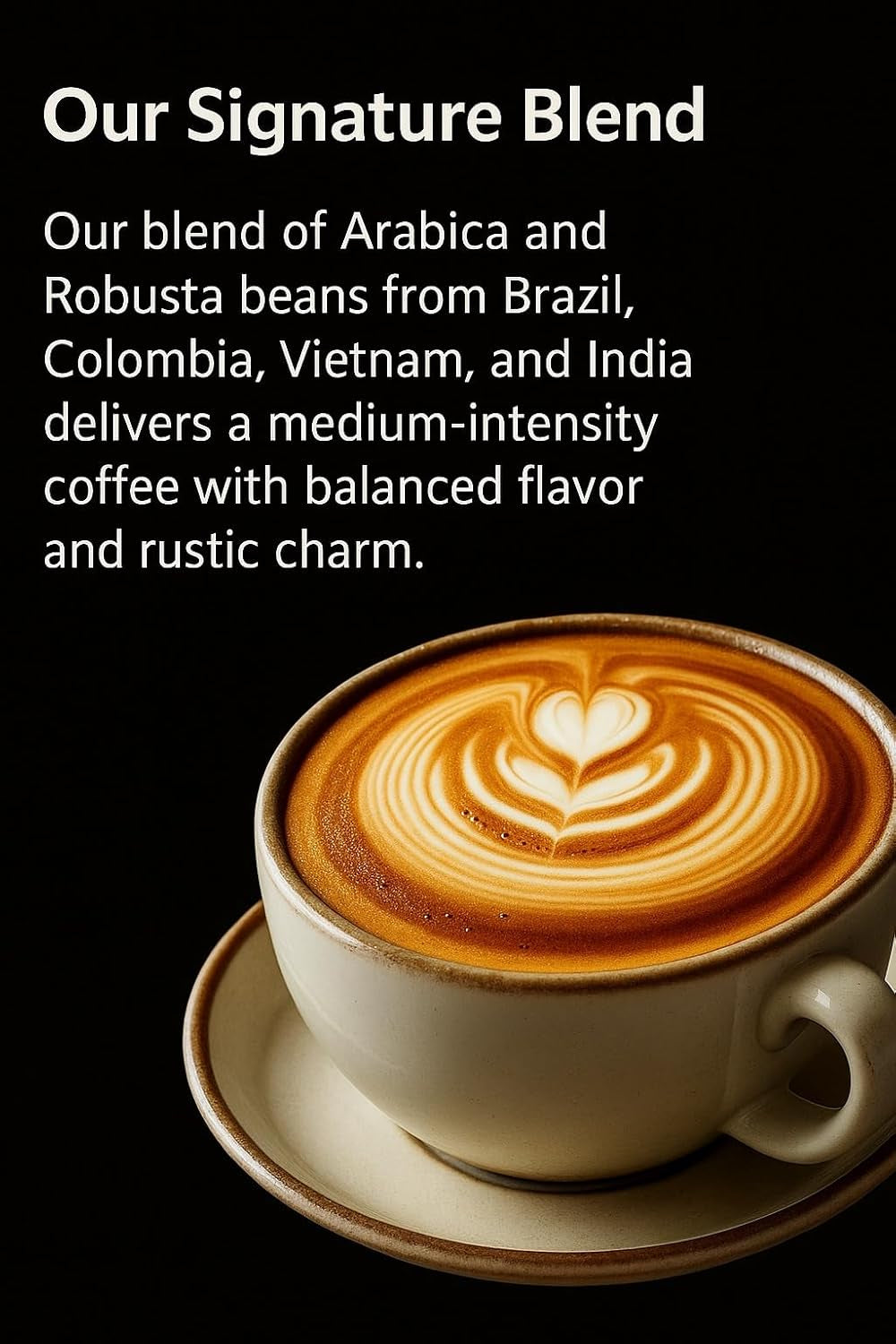 Boabe de cafea 250g – Boabe de espresso Arabica și Robusta de înaltă calitate, prăjite manual în lemn, pentru gustul plin și aromat al boabelor de cafea