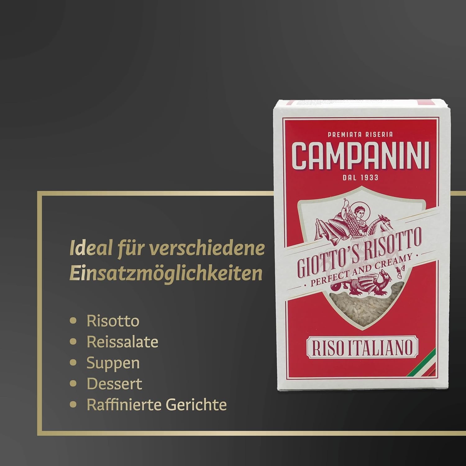 Oryginalny ryż do risotto | Ryż Campanini do risotto | 1000g | z Włoch | Risotto i zupy