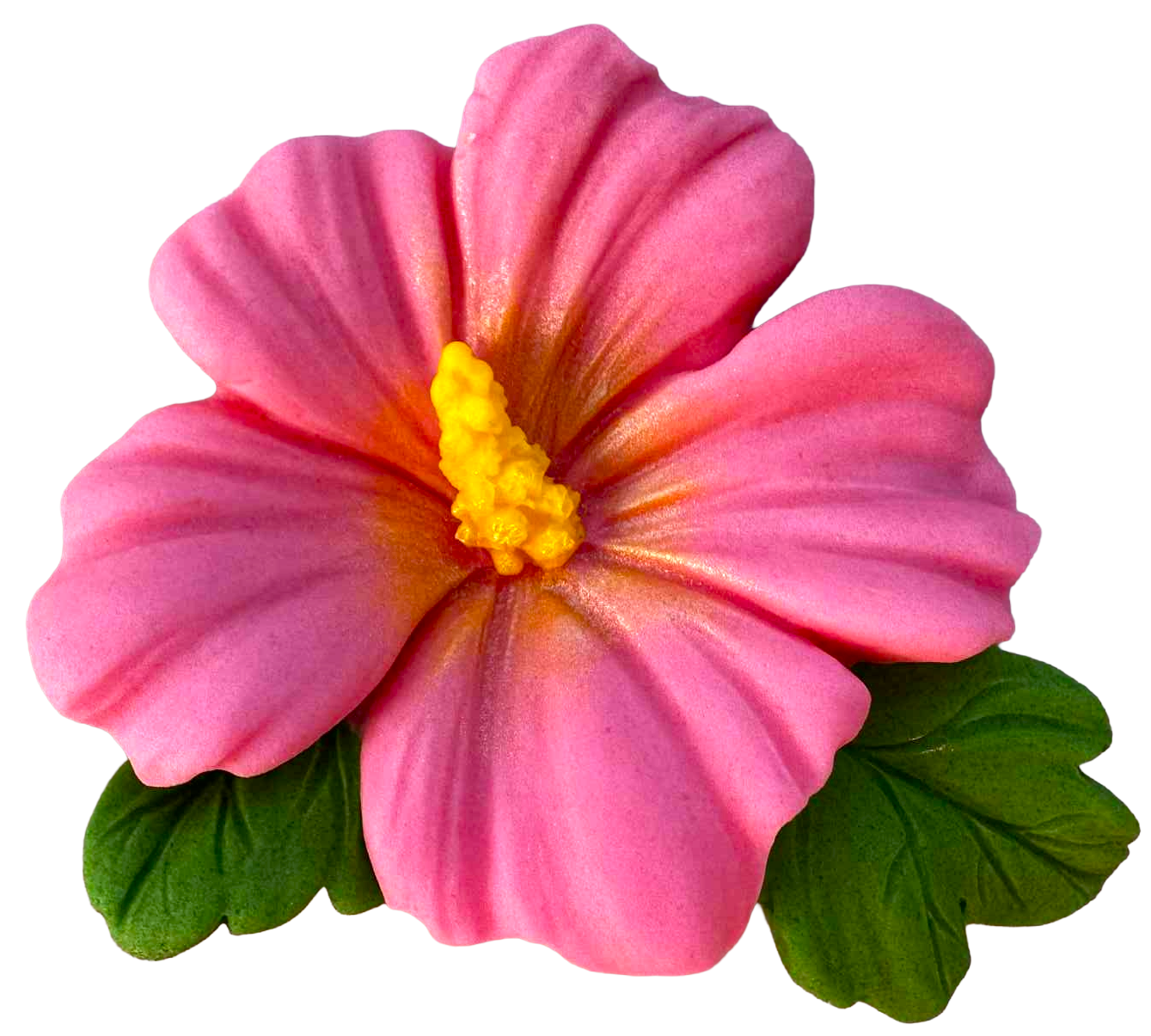 Jadalna dekoracja – kwiat hibiskusa, 9,5 cm, ozdoba na tort