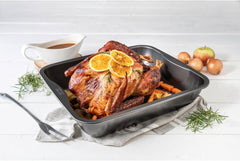 Zenker Xxl-Brat- Und Auslaufform (40 X 8 X 34 Cm) SPECIAL COOKING, Rechteckige Ofenform Mit Antihaftbebeschichtung, Backblech Für Krosse Braten & Saftige Aufläufe (Farbe: Schwarz), Menge: 1 Stück Formy i blachy do pieczenia Naty Shop