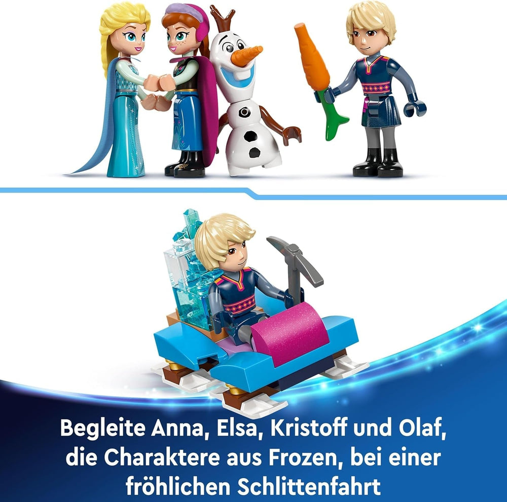 LEGO® Disney Kraina Lodu Pałac Zimowy Elsy, zestaw do budowania i zabawy dla dzieci z modelem pałacu oraz minifigurkami ELSA i Anny, prezent dla dziewcząt, chłopców i fanów filmów od 6 lat 43244 Zestawy do budowania Besuche den LEGO-Store
