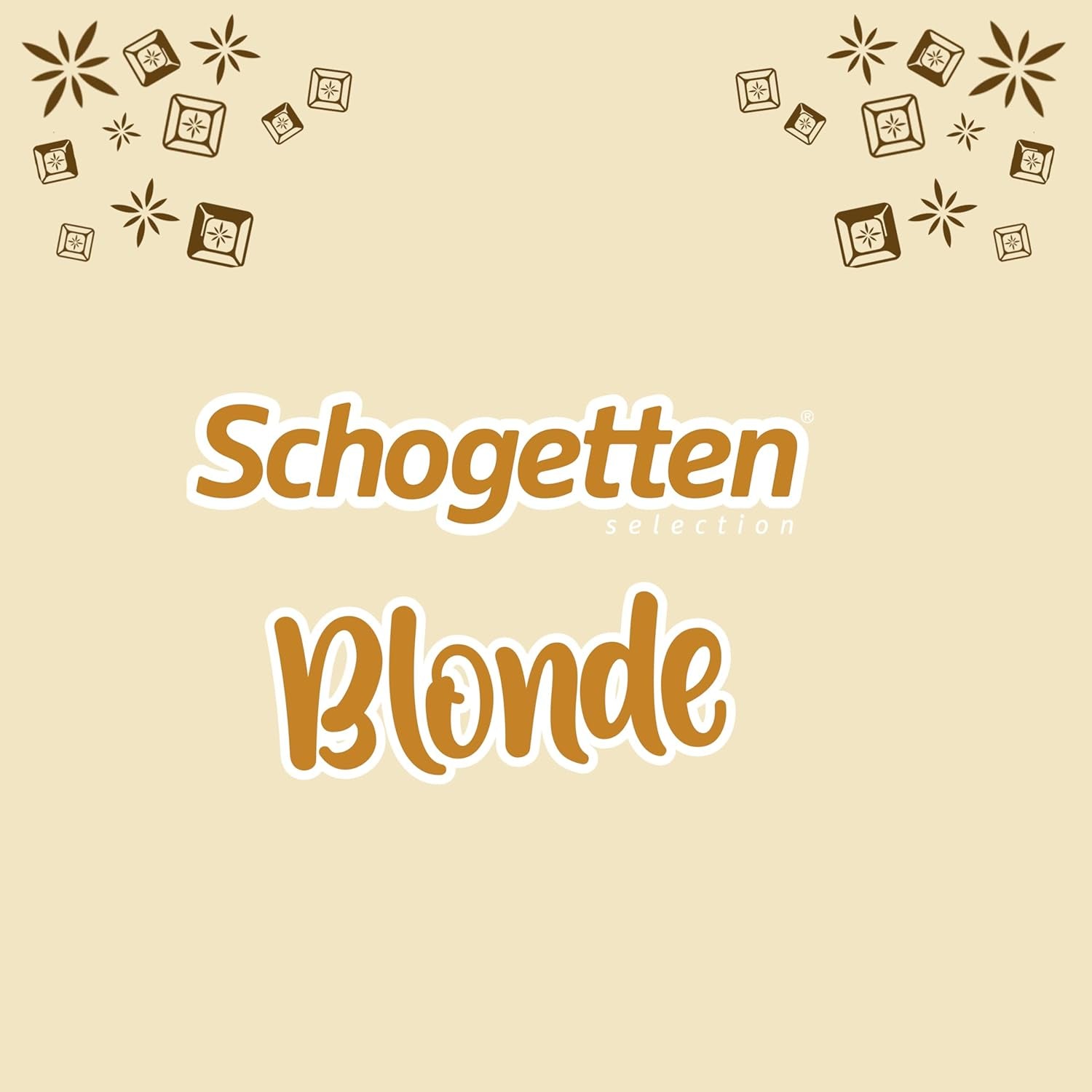 Schogetten Blond Karmel | Karmel z białą czekoladą i kawałkami karmelu | Tabliczka czekolady 100g | Wygodnie porcjowane
