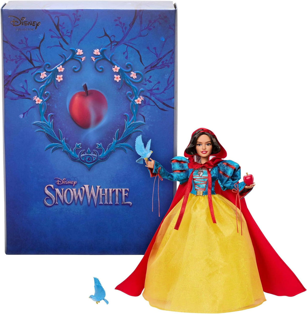Mattel Disney Schneewittchen Sammelfigur-Modepuppe w charakterystycznym stroju, inspirowany filmem Disney Live-Action, Geschenke für Kinder und Sammler, HVY53