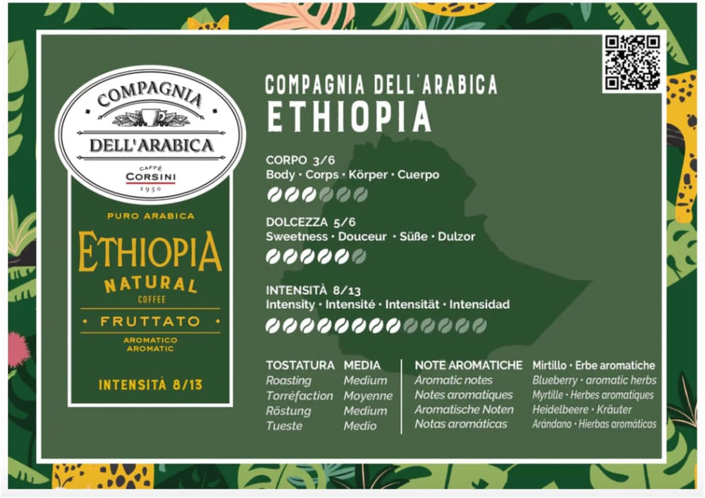CAFFÈ CORSINI 1950, Etiopia 100% cafea Arabica 250g
