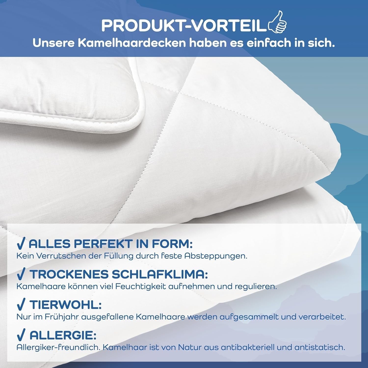 Ekskluzywna kołdra w kolorze camelowym w kolorze białym 135 x 200 cm. Kołdry i kołdry Naty Shop