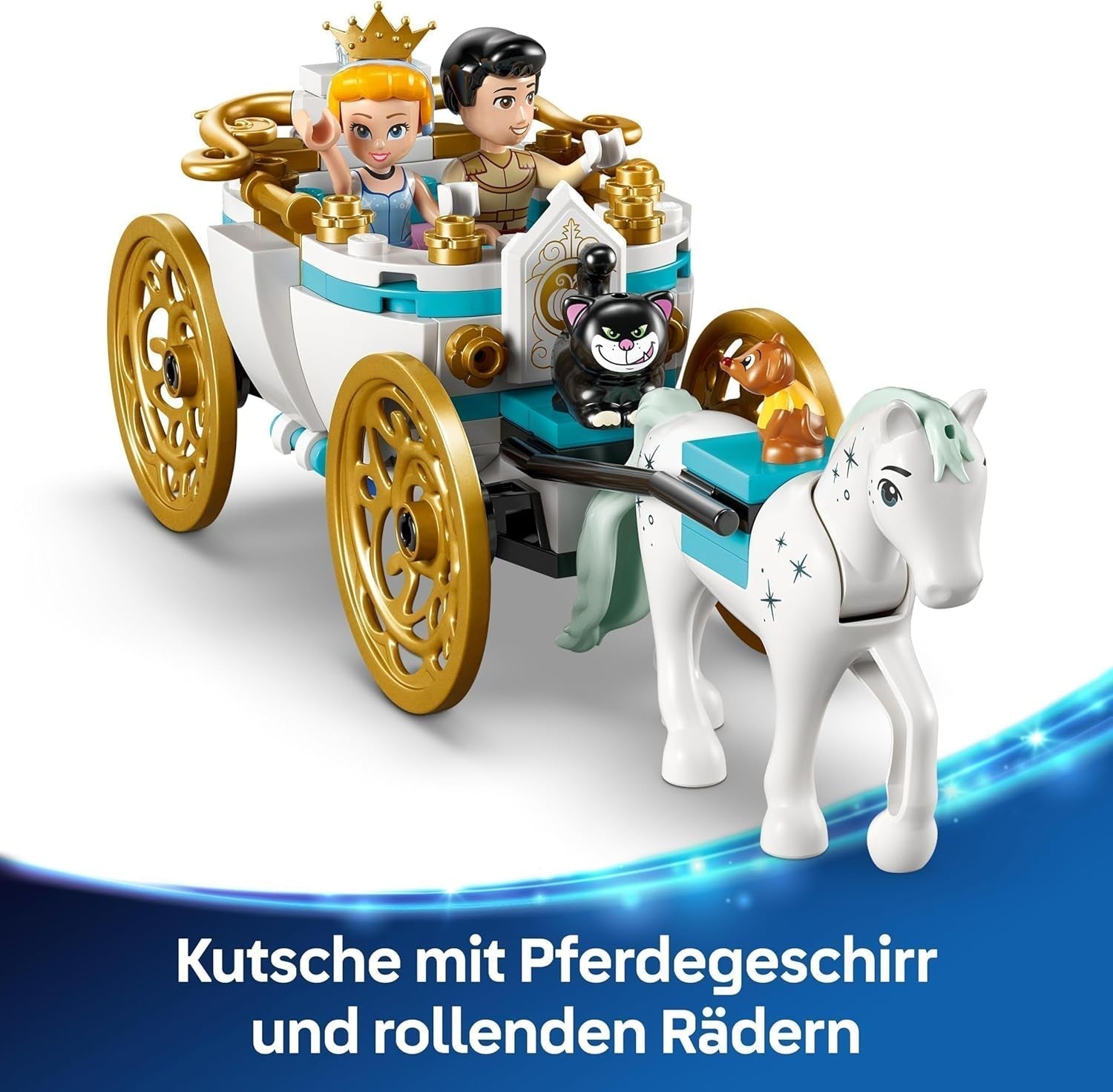 LEGO® Disney Zamek księżniczki Kopciuszek i powóz konny, zestaw dla dziewczynek od 6 lat, fantastyczna zabawka z księżniczką Kopciuszkiem i minilaleczkami z bajki księcia, pomysł na prezent dla fanów Disneya 43275 Zestawy do budowania Szukaj w sklepie LEGO