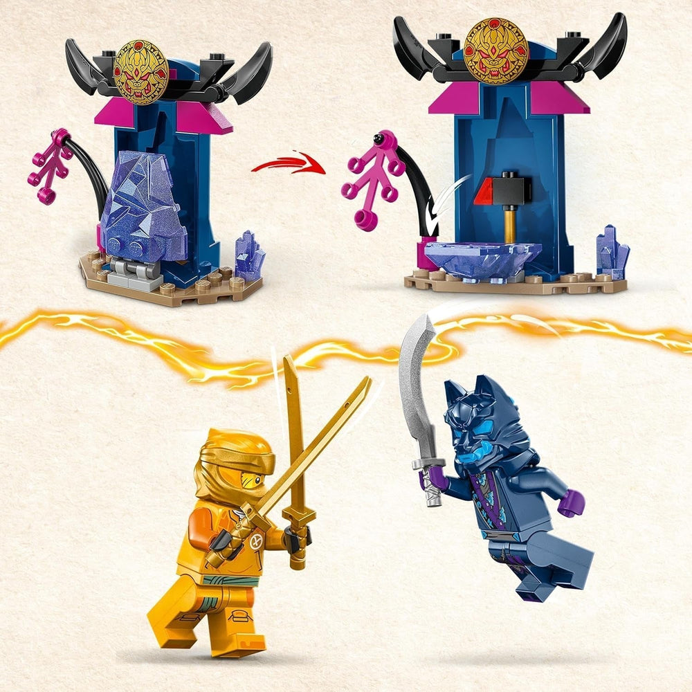 LEGO NINJAGO Mech bojowy Arina, zabawka Ninja dla dzieci w wieku od 4 lat Z figurkami W zestawie. Arin z mini kataną, figurkami i mechami, mały prezent dla chłopców i dziewcząt 71804 Zestawy do budowania Besuche den LEGO-Store