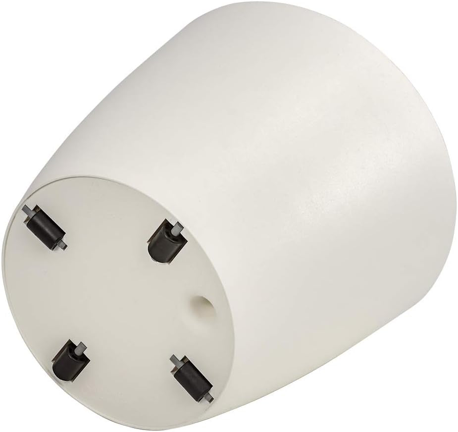 Ghiveci Dehner Mila cu sistem de auto-udare, Ø 30 cm, înălțime 26 cm, plastic, alb