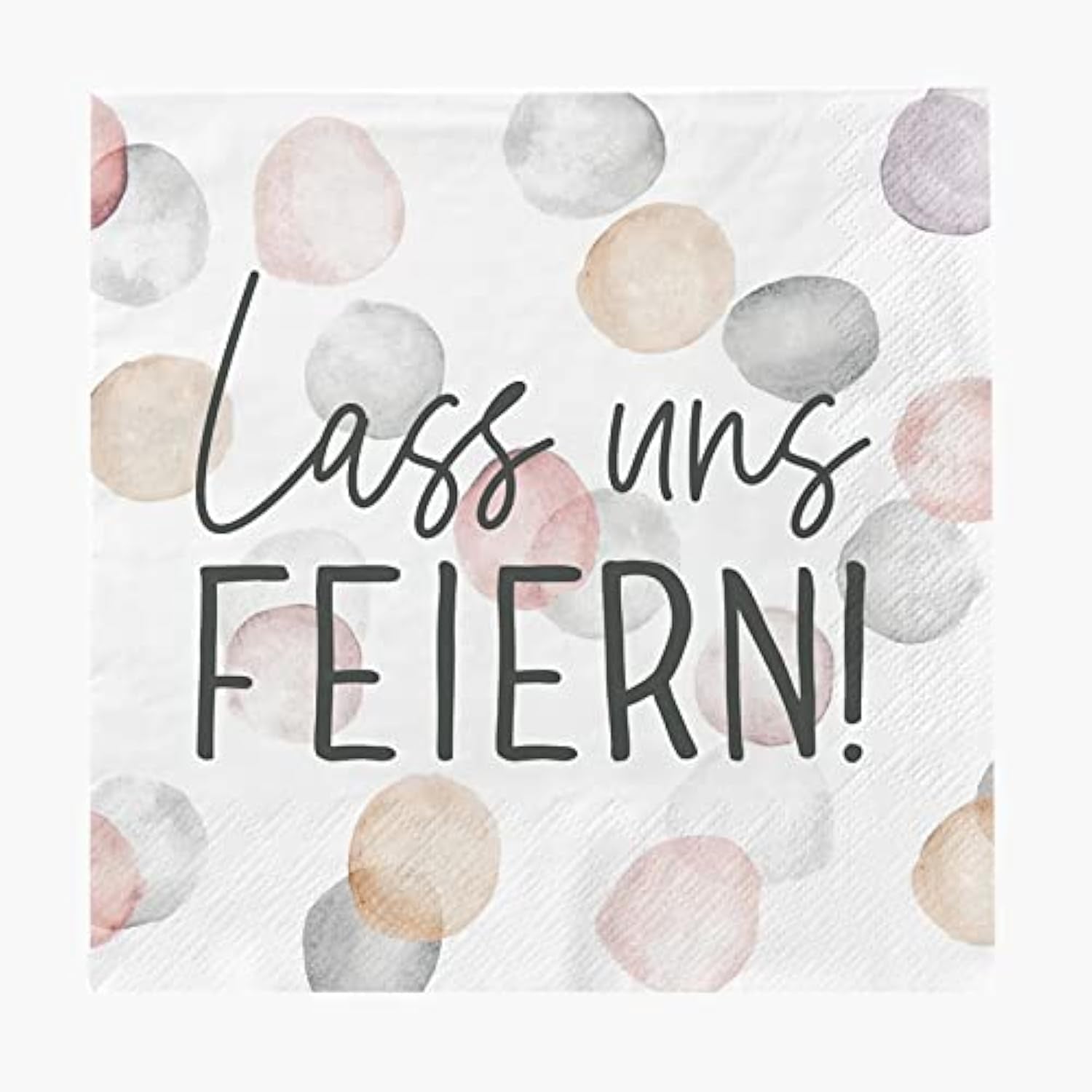 Șervețele Grafik-Werkstatt cu dicton | 20 bucăți | 12,5 X 12,5 cm | alb | bună ziua