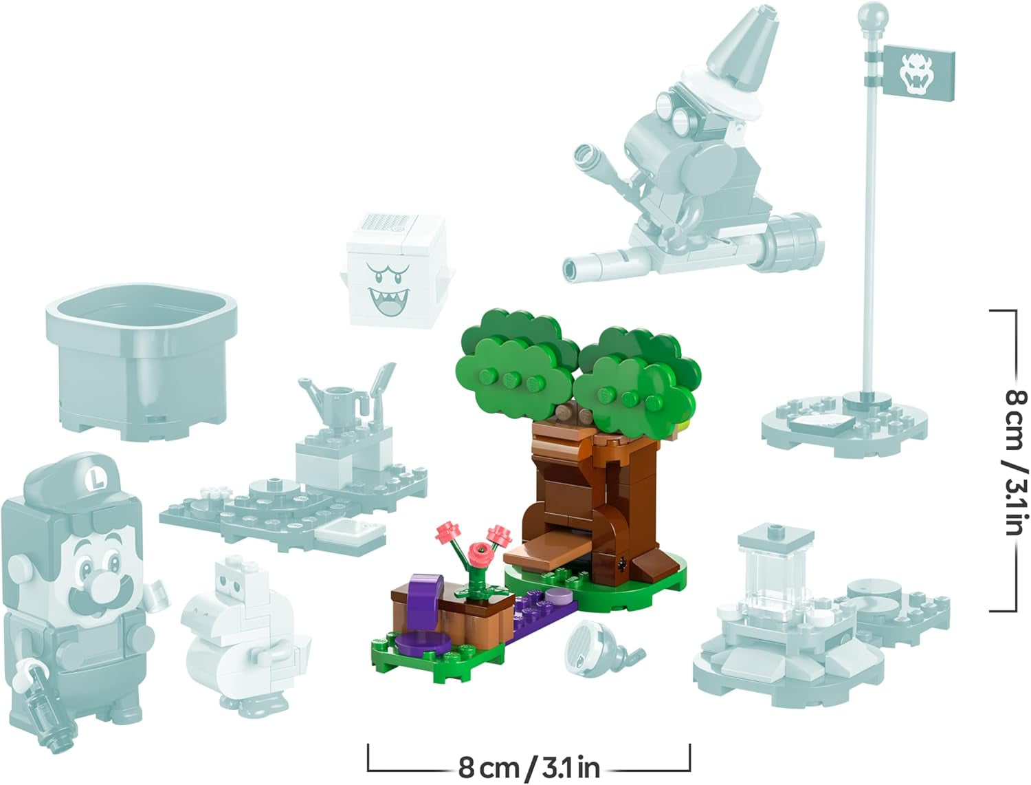 LEGO Super Mario Abenteuer z interaktywnym Luigi, Nintendo Geschenk für Jungen, Mädchen i Gamer ab 6 Jahren, Abenteuer-Spielset für Kinder z różowym Baby Yoshi 71440