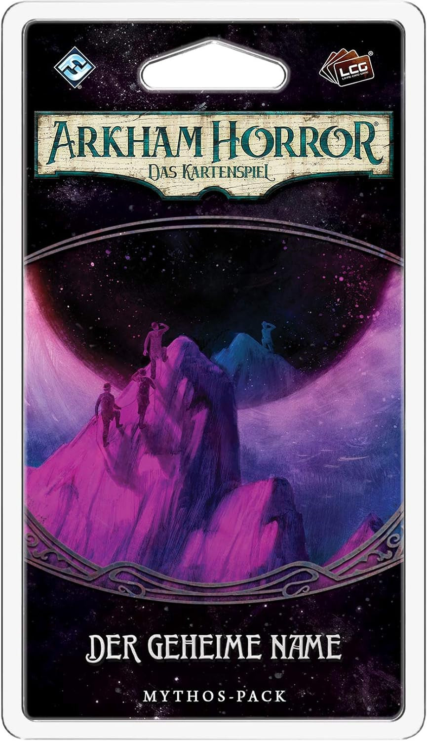 Gry o lotach fantasy, Horror w Arkham: LCG, Gra podstawowa, Gra ekspercka, Gra karciana, 1–4 graczy, Wiek 14+, 45+ minut, Niemiecki, Wielokolorowy, Kolorowy