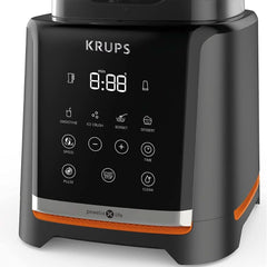 Krups Highspeed - Mikser stojący Infinymix KB9158 | 1600 W | 5 programów automatycznych + konfiguracja ręczna | Tritanbehälter | Zawiera Rezeptheft | Koktajle, Shakes, Kruszony Lód | Sklep Naty z kuchnią Schwarz