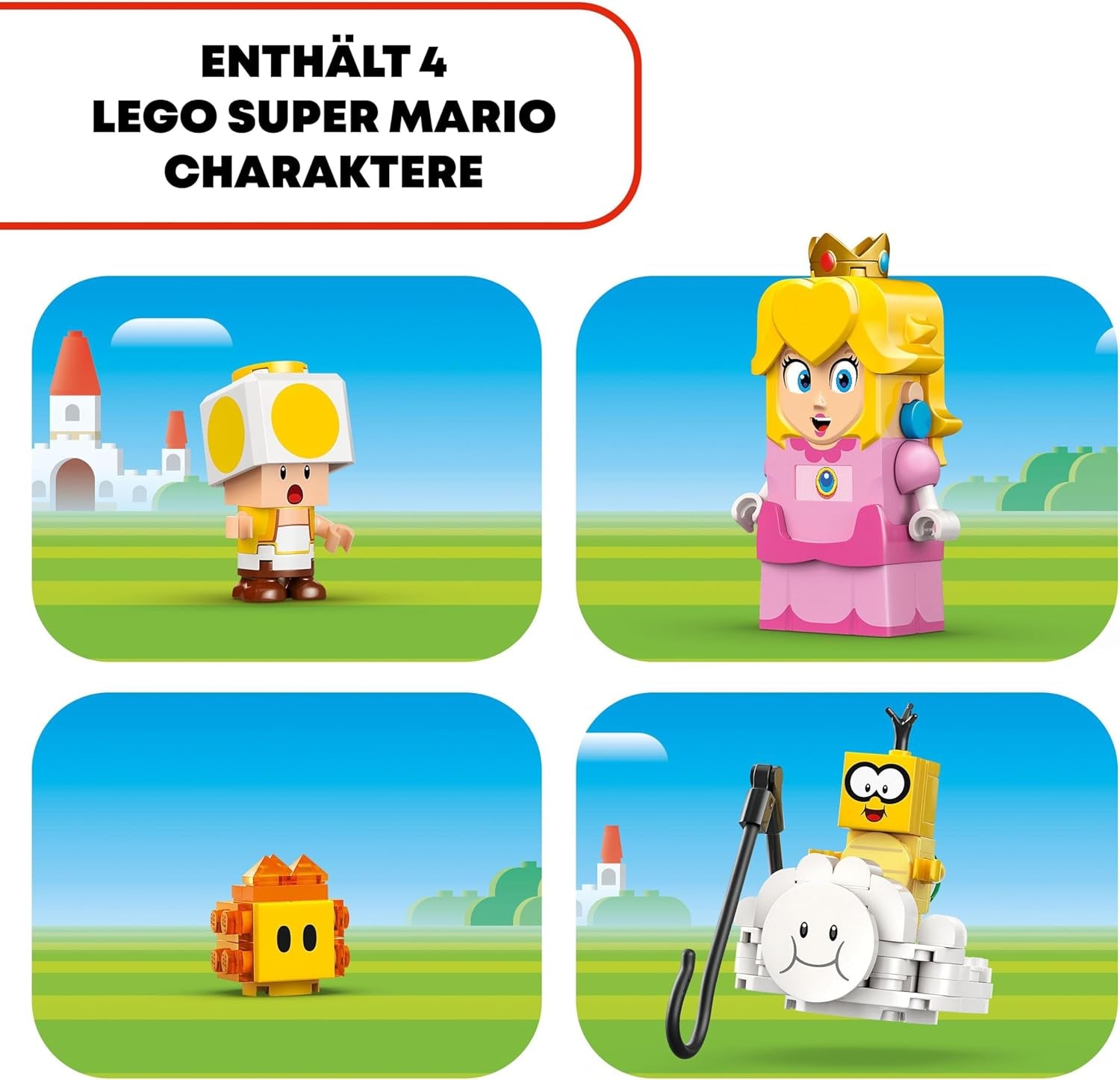 LEGO Super Mario Adventures z interaktywną brzoskwinią, zestaw dla dzieci z żółtą ropuchą, prezent Nintendo dla chłopców, dziewcząt i wszystkich graczy od 6 lat 71441 Zestawy do budowania Besuche den LEGO-Store