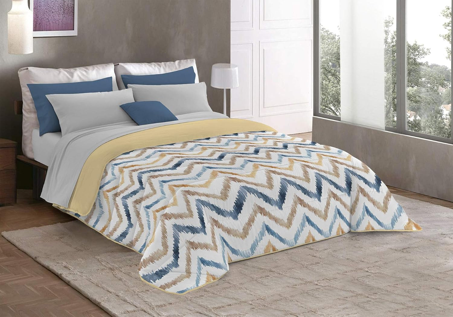 Fantasy T-Fa-Hypnotic-1P Kołdra zimowa, Mikrofibra, Hypnotic, 170X260Cm Kołdry i kołdry Naty Shop Hippy 220X260 Cm