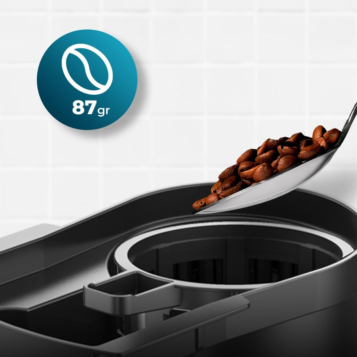 Cafetieră cu picurare Cecotec Coffee 66 Grind & Drop Essential. 1086 W, râșniță cu lame, până la 12 cești, tehnologie Extreme Aroma, digitală, oțel inoxidabil, cu oprire automată.