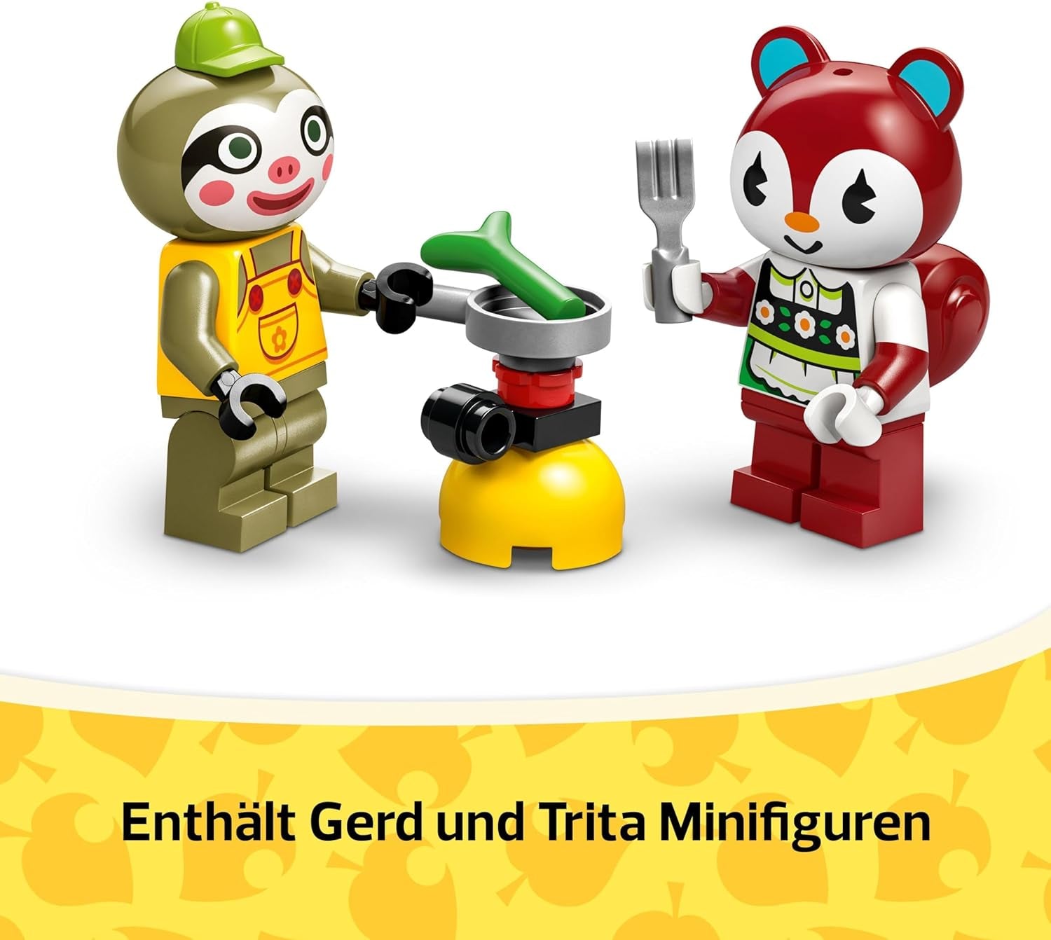 LEGO Animal Crossing Przyczepa i ogród Gerda do odgrywania ról Zestaw samochodzik dla dzieci w wieku 7 lat dla dziewcząt i chłopców Prezent Gra wideo Zabawka z figurkami zwierząt 77054 Zestawy do budowania Besuche den LEGO-Store
