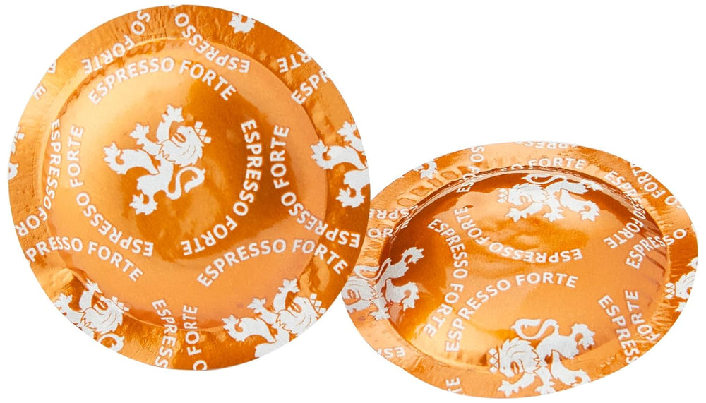Espresso Forte 50 Pads für professional Nespresso Maschine - 7/10 Intensität - UTZ-zertifiziert & Espresso Decaffeinato 50 Pads für professional Nespresso Maschine - 7/10 Intensität