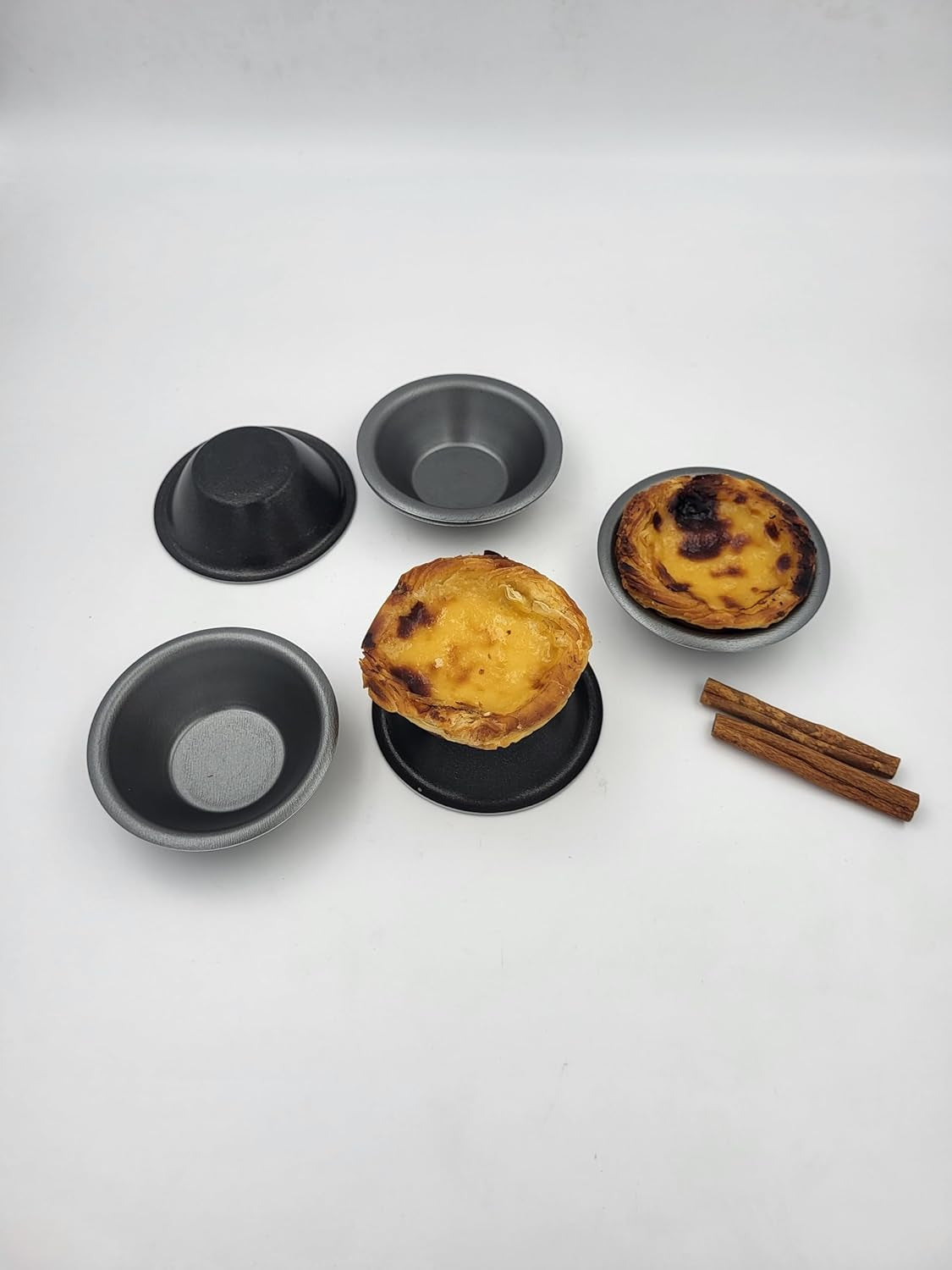 43027, pasteis de nata, 6 forme, Ø 5 cm x h 1,5 Matrite si tavi pentru copt Naty Shop