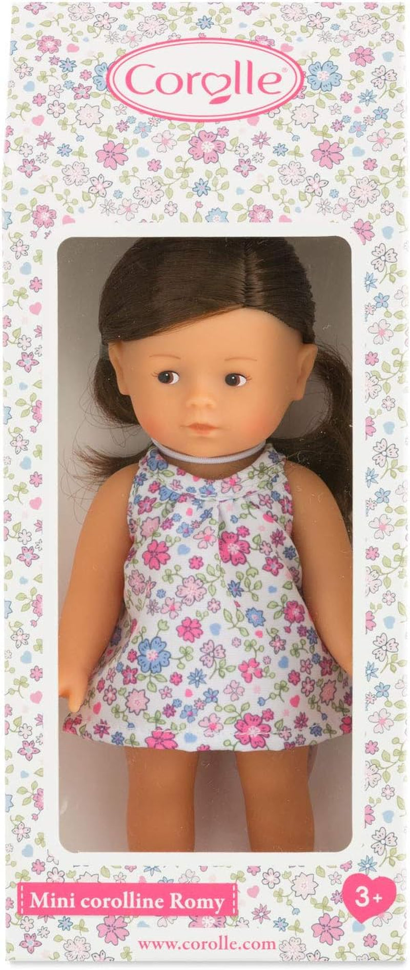Corolle 9000240020 - Romy brunetka Les Trends Mini Corolline 20cm, francuska lalka z urokiem i zapachem wanilii, 20 cm