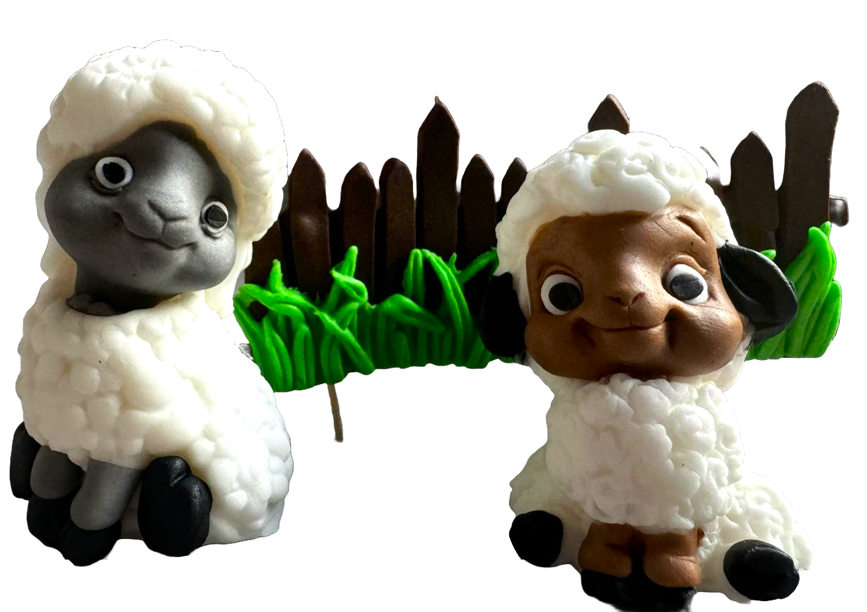 Set 3 decoratiuni comestibile din pasta de zahar, Oite Decoratiuni din Pasta de Zahar Naty Shop