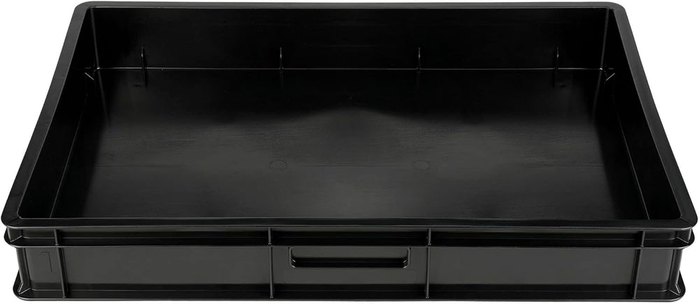 System rozmnażania GW-285 składający się z profesjonalnej tacy na wodę GW657, dopasowanej maty kapilarnej (chłonność wody 3L na m2) i tacy na doniczki z 285 doniczkami (23x23mm, wysokość 54mm) w rozmiarze Euro (600x400mm)