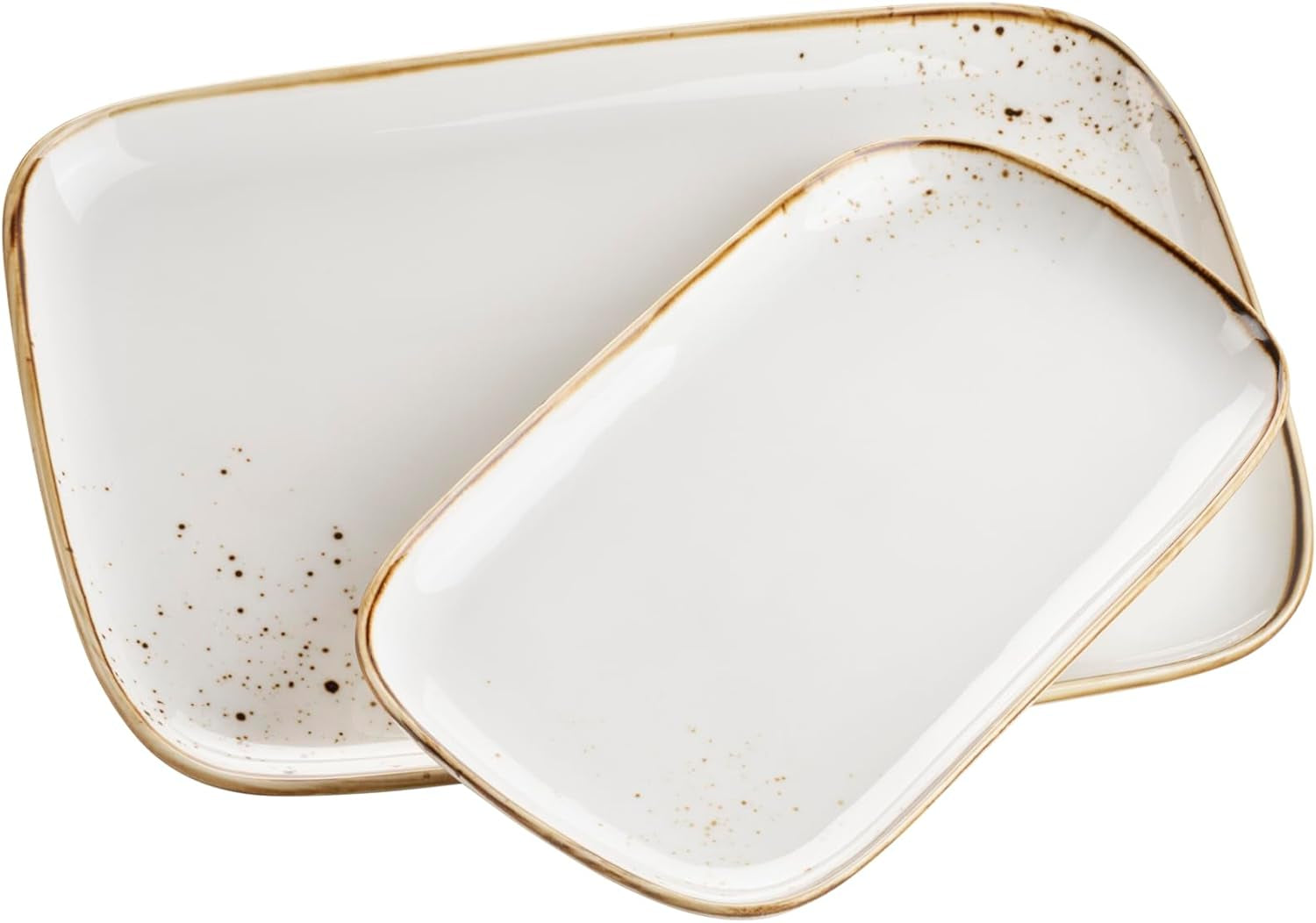 Seria MĘSER Pintar, wysokiej jakości zestaw zastawy stołowej dla 4 osób, łączna obsługa 16 sztuk Zestawy zastawy stołowej Naty Shop Zestaw talerzy brązowych