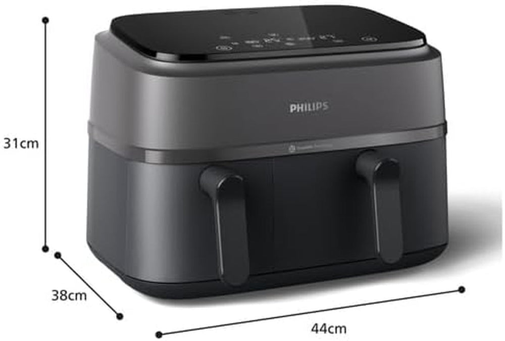 Philips Airfryer Dual Basket seria 3000, 9 l, 2 kosze, 2 dania gotowe w tym samym czasie, technologia Rapidair i gorące powietrze Urządzenia Naty Shop