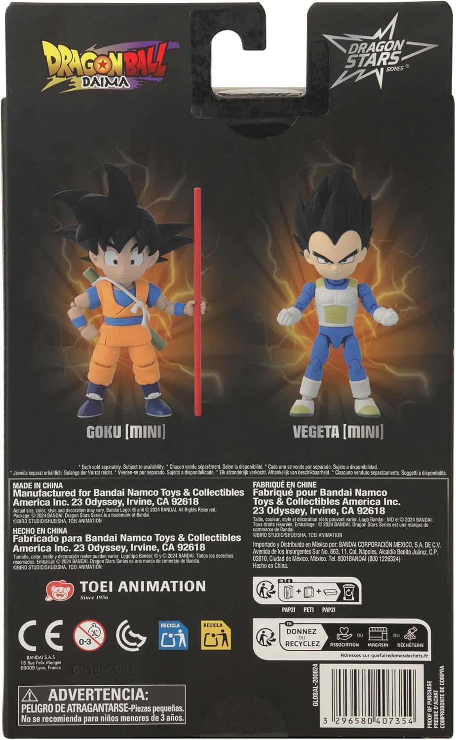 BANDAI - Dragon Ball Daima Kid Goku - Figurka Dragon Star 17 cm - Figurka Kid Goku z akcesoriami - Oficjalna licencja Dragon Ball - Ruchoma figurka Mini Goku - Zabawka od 4 lat - 40735 Figurki Naty Shop