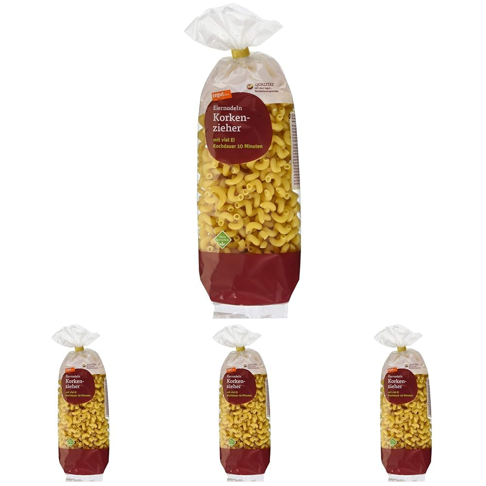 tegut... Makaron z jajkiem, korkociąg, 1 x 500 g