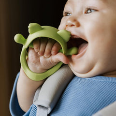 Mănuși de dentiție Nuby - Silicon | Jucărie de dentiție în formă de koala | Jucărie senzorială | 3+ luni