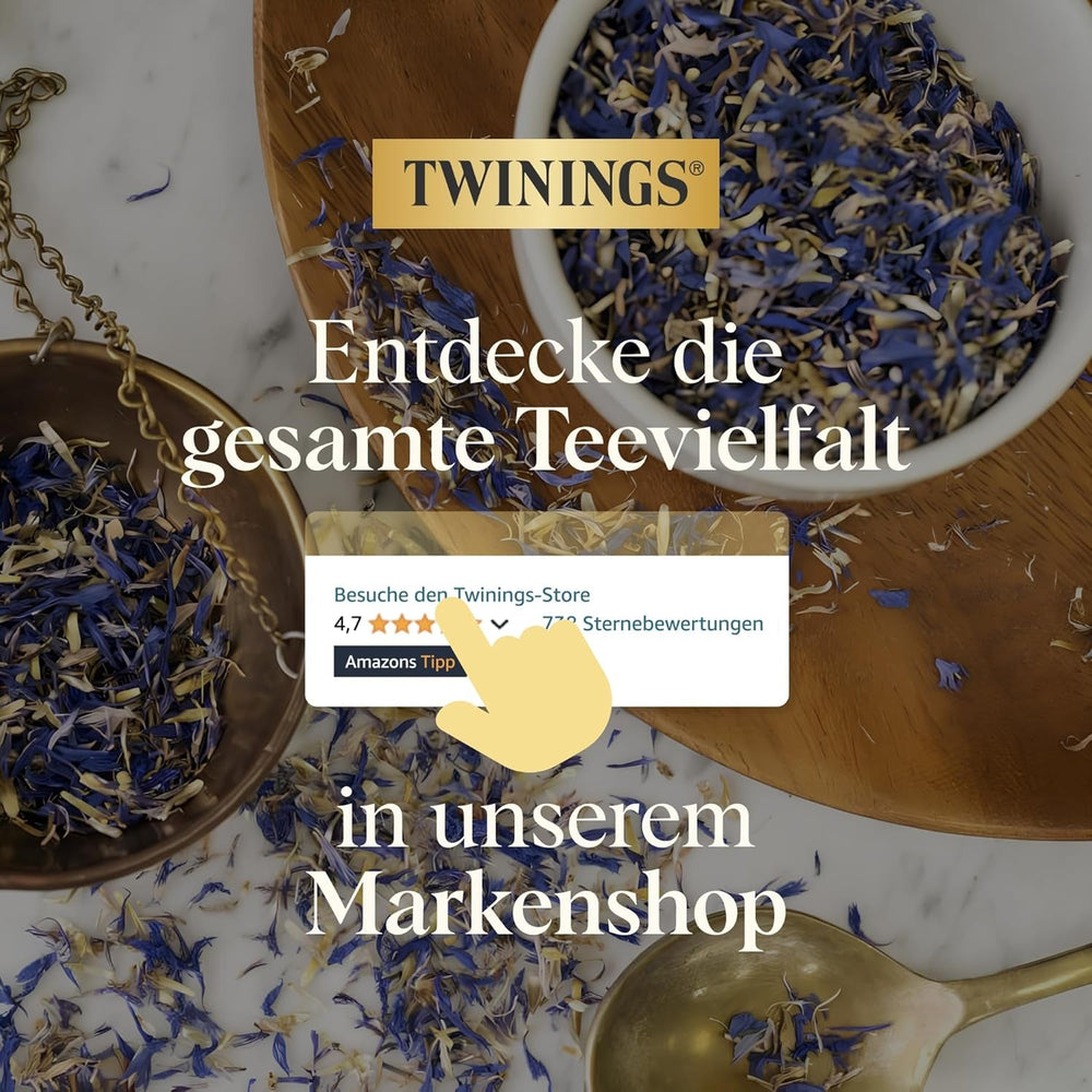 Twinings EARL GREY Ceai negru în pliculețe, rafinat cu aromă de bergamotă - Ceai negru din China, renumit în întreaga lume și extrem de revigorant, pachet de 1 (25 pliculețe)