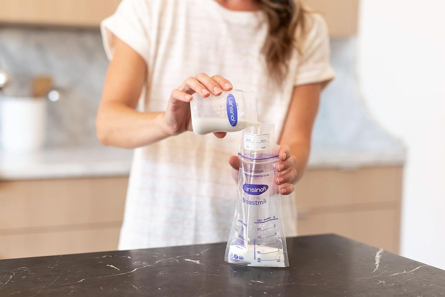 Lansinoh woreczki do przechowywania mleka matki, 25 sztuk Żywność i akcesoria do karmienia piersią Sklep Bebe Naty